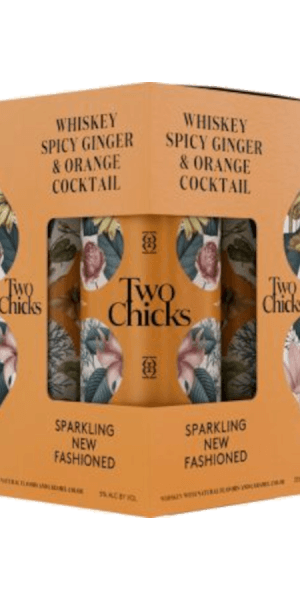 Two Chicks Sparkling New Fashion Whiskey Ginger & Orange 4PK