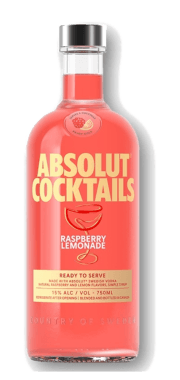 Absolut Raspberry Lemonade Cocktail 750ML