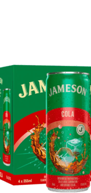 Jameson 4PKS Rtd Whiskey Cola