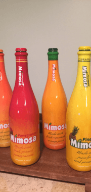 Soliel Mimosa in flavors Classic, Pineapple, & Mango 750ml
