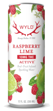Wyld THC Seltzers Raspbery Lime